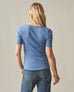 Women's Luxe Rib Square Neck Tee - Quiet Harbor